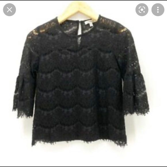 NWT lace black blouse - Picture 3 of 7